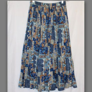 Hunt Club Western Blue Skirt Large